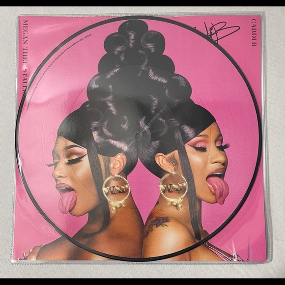 Cardi B Megan Thee Stallion WAP Signed Picture Dis - Picture 2 of 6